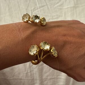 Gold and Silver Women's Jewelry Cuff Bracelet